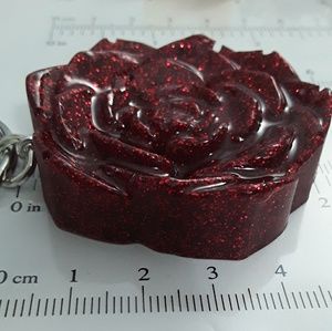 Jewelry - Red resin keychain Jewelry - Red resin keychain